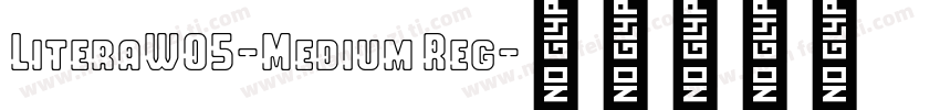 LiteraW05-Medium Reg字体转换